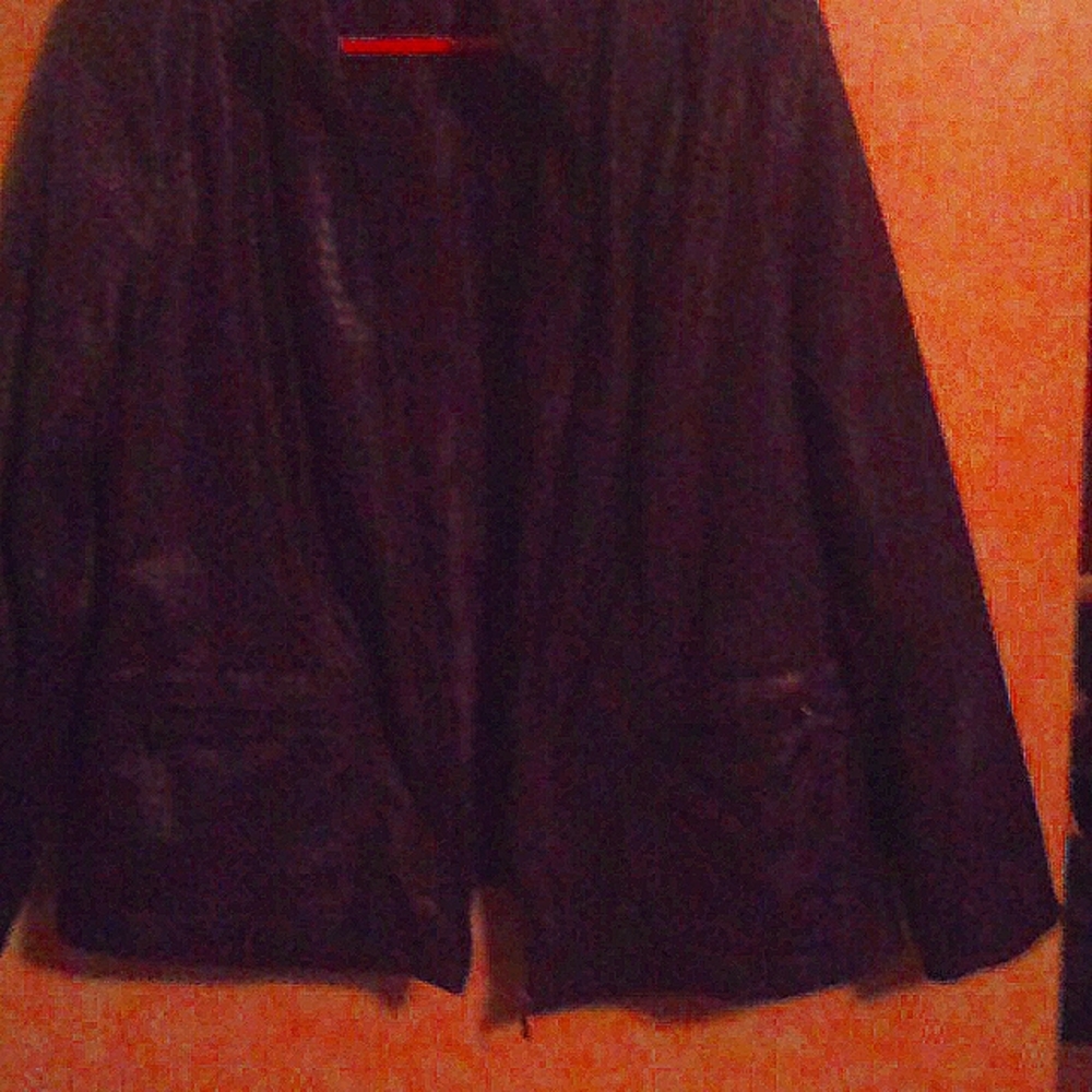 Purple faux leather